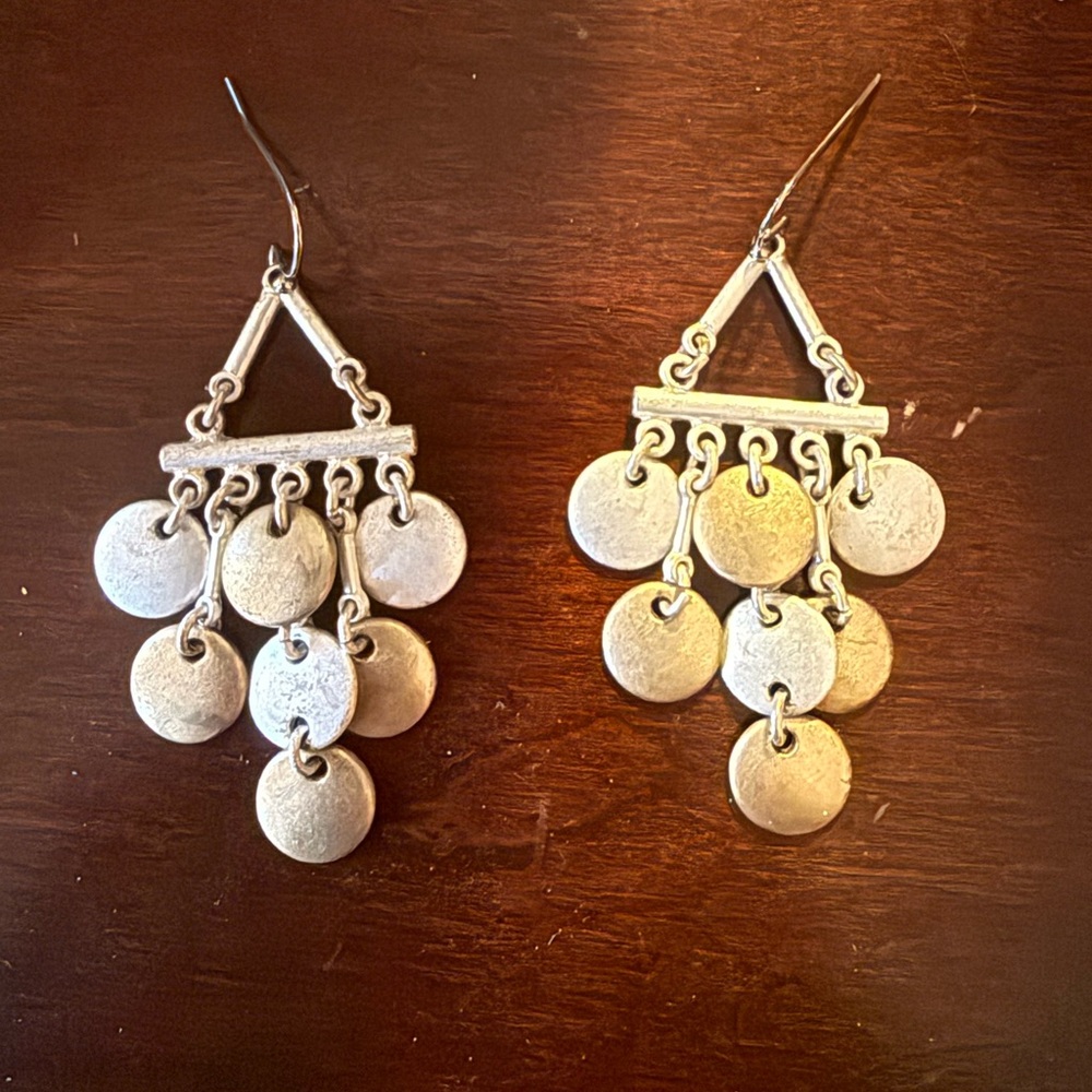 Lia Sophia Silver Chandelier Earrings
